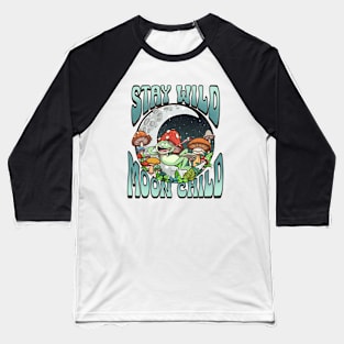 Stay Wild Moon Child Cartoon Baseball T-Shirt